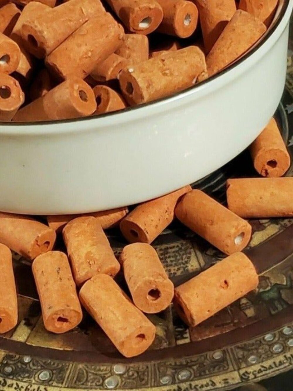 Vintage Ecuador Terra Cotta Beads 20 pcs